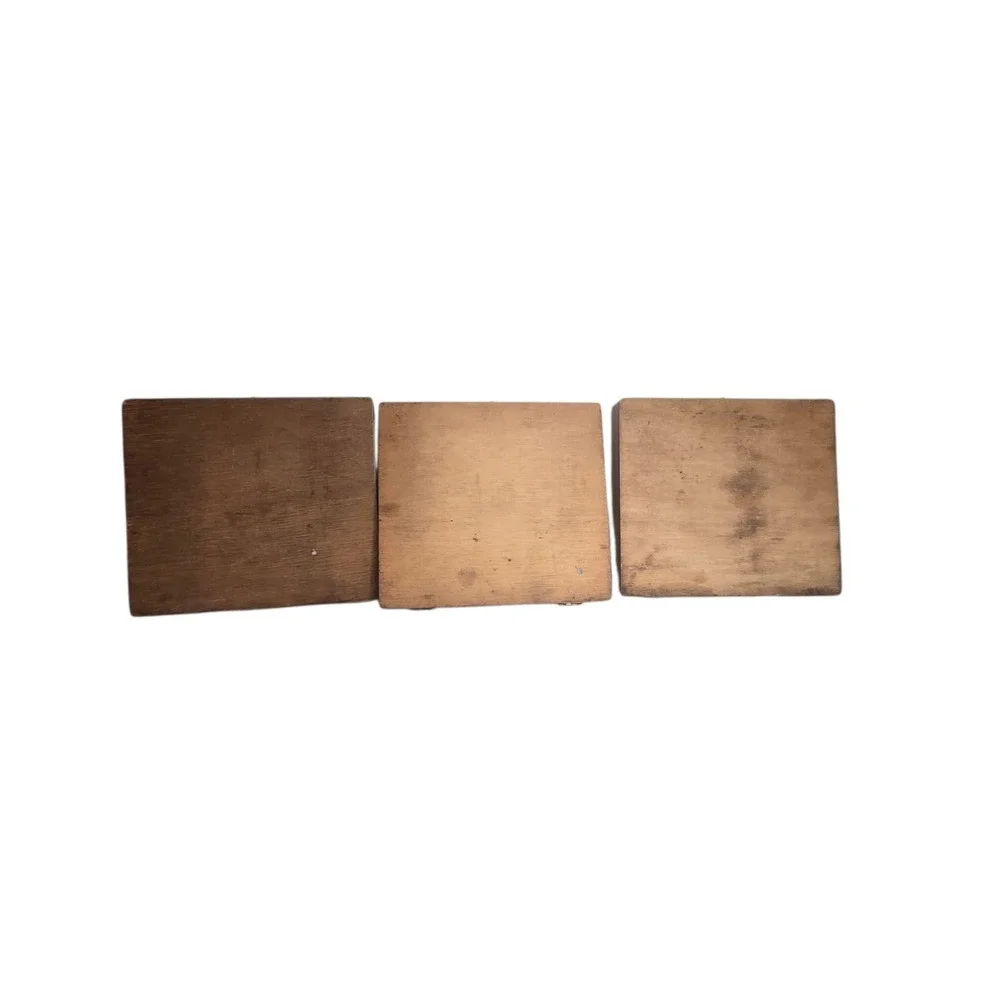Vintage 70s Fuller Findings No. 111 Jewelry Supply Wooden Storag Boxes Lot of 3